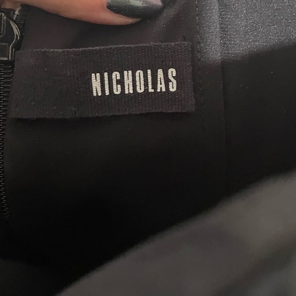 Black Nicholas Halterneck midi length dress. Size xs/s. - Picture 4 of 4